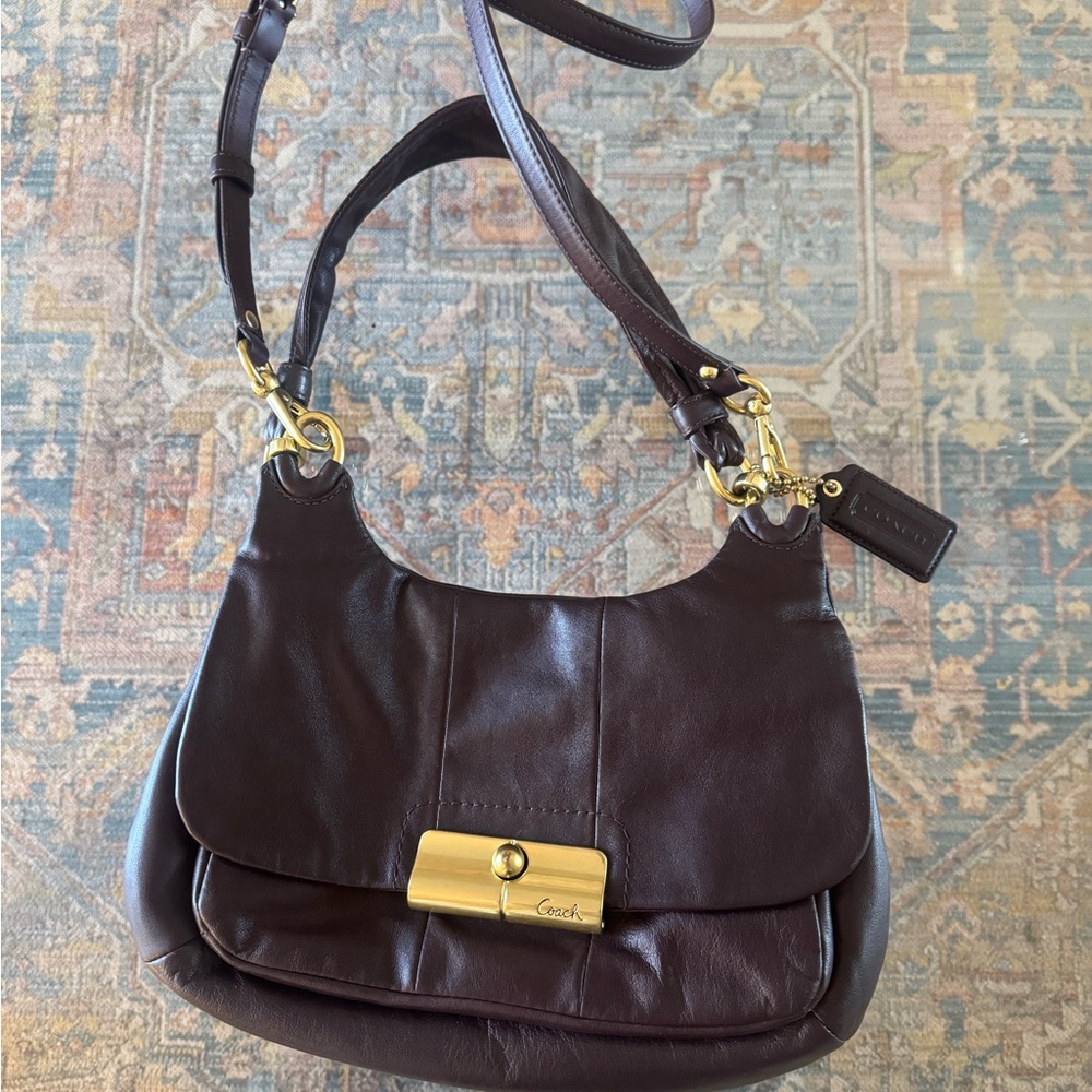 Coach Kristin Leather Hippie Hobo Bag
